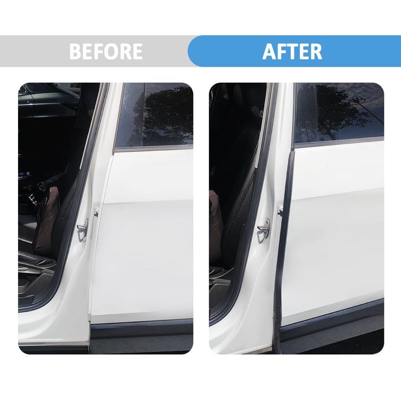 Salior 10Ft Car Door Seal Strip U-Shaped Automotive Weather Stripping Rubber Seal Strip with Metal Clips Universal Push-in Car Door Edge Guards Fits Car Truck Boat RV Home (10Ft) - Image 4